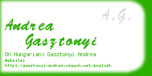 andrea gasztonyi business card